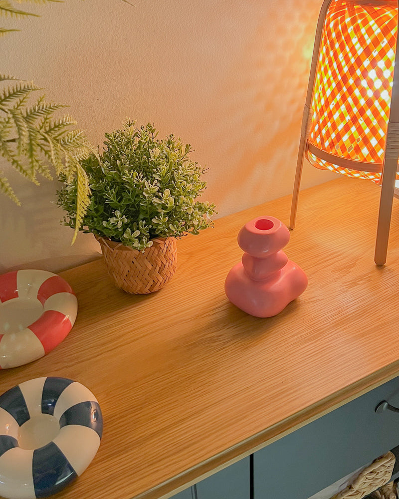 Bougeoir Karn rose sunrise