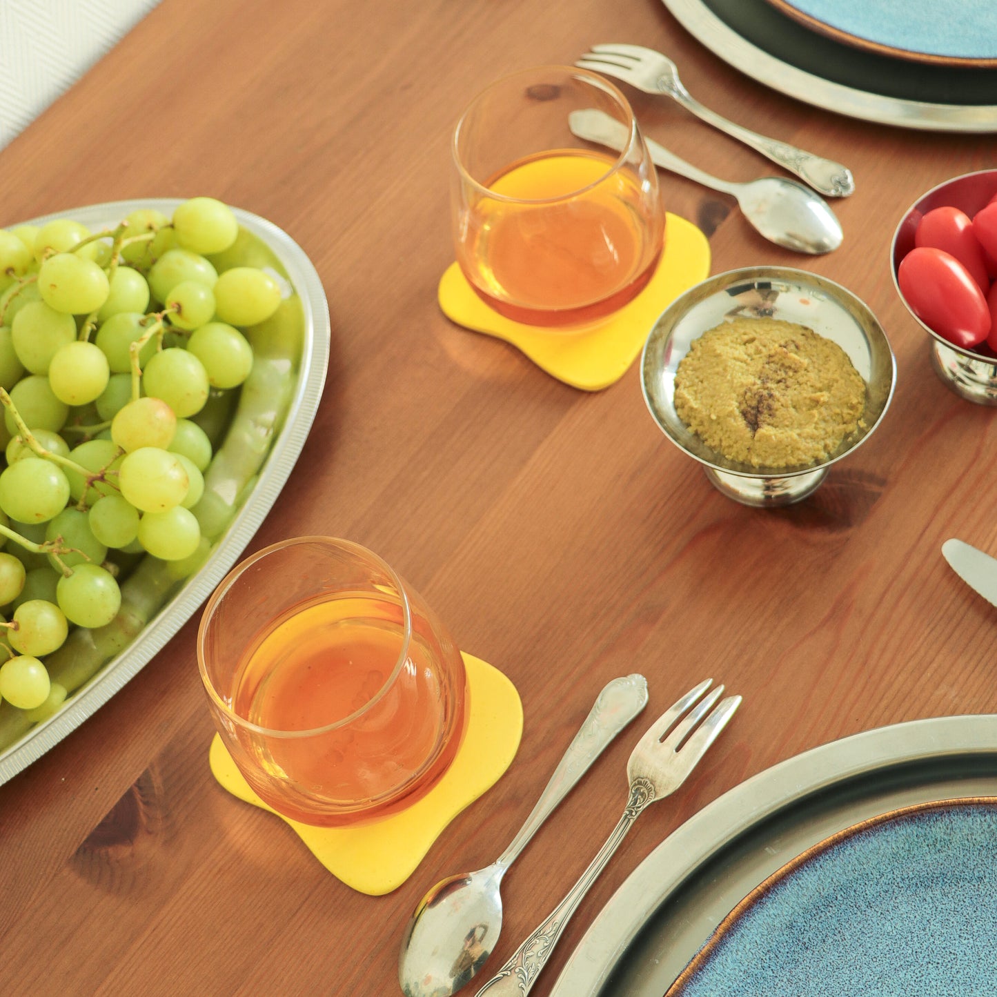 Sous-verre Galet pastis (lot de 4)