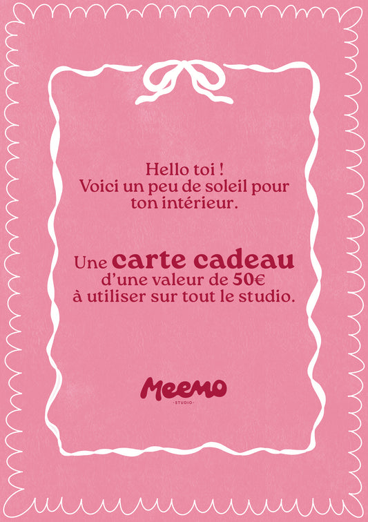 La carte solaire Meemo 50€