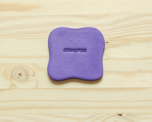 Sous-verres Galet violet (lot de 4)