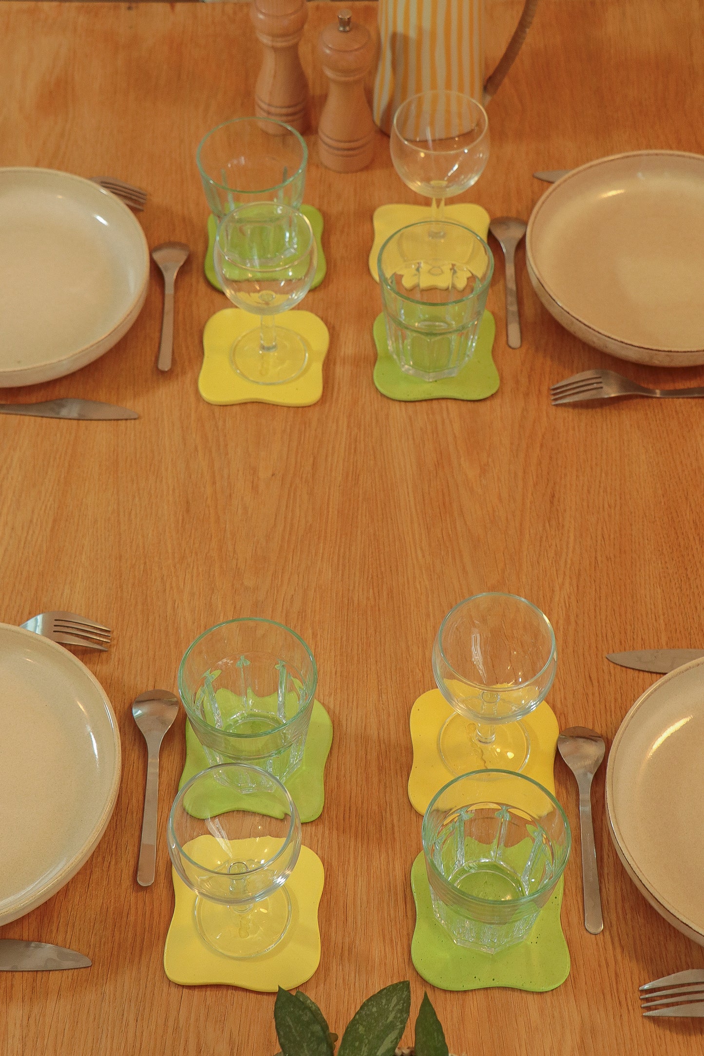 Sous-verre Galet pastis (lot de 4)