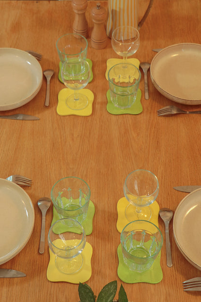 Sous-verre Galet pastis (lot de 4)