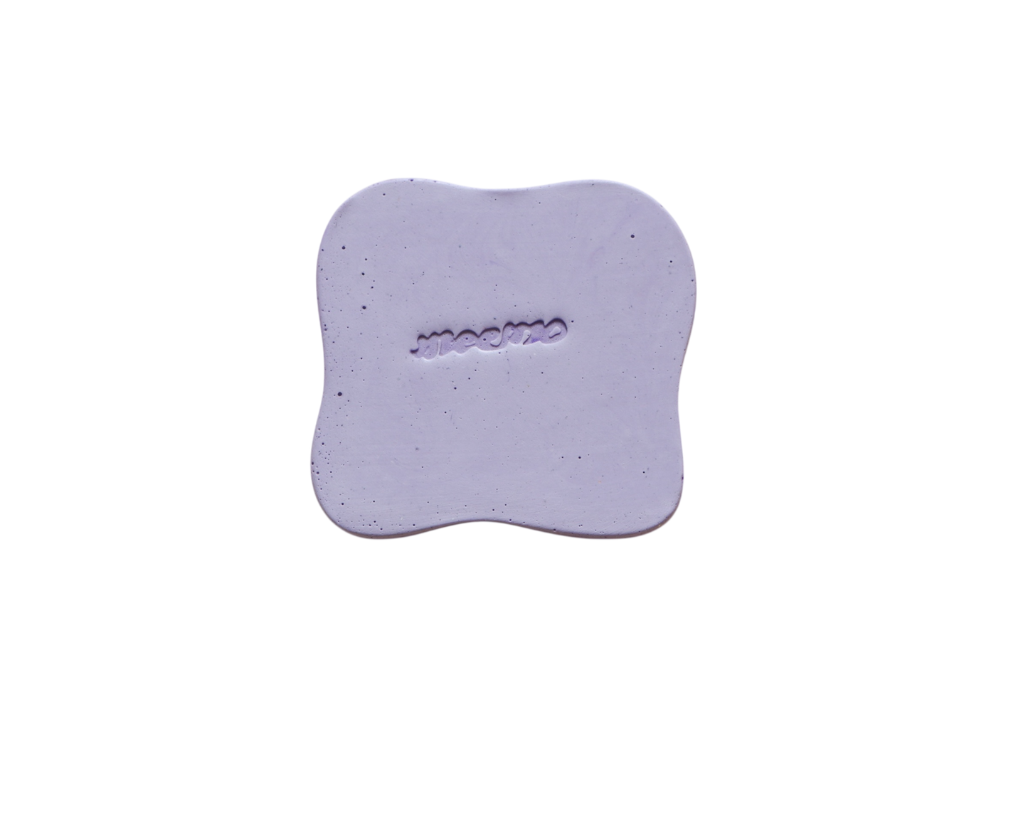 Sous-verre Galet mauve (lot de 4)