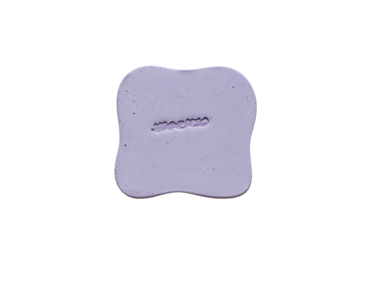 Sous-verre Galet mauve (lot de 4)