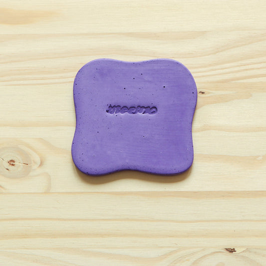 Sous-verres Galet violet (lot de 4)