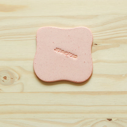 Sous-verre Galet rose (lot de 4)